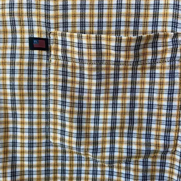 Ralph Lauren Polo Jeans Company Men's L Plaid Flannel Long Sleeve Button Up - Picture 4 of 4